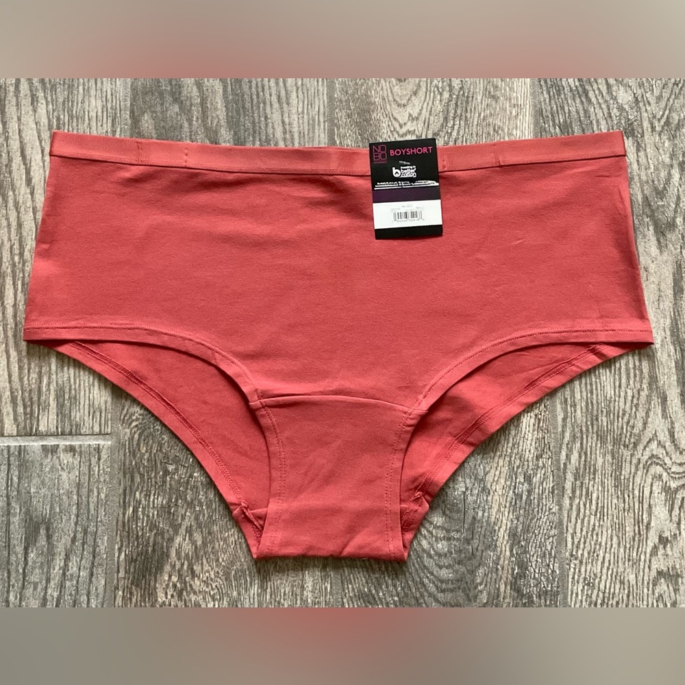 New Nobo, No Boundaries cotton boyshort panties size XXXL Clay Brick